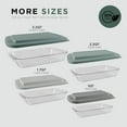 thumbnail image 4 of COOK WITH COLOR 8-Pc Glass Baking Dish Set with Lids, Microwave-Safe Glass Bakeware Set, Sage, 4 of 9