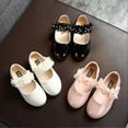 thumbnail image 4 of Girls' Princess Leather Shoes Comfort Sole Non-Slip Performance Shoes for Parties Pageants, 4 of 5