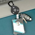 thumbnail image 4 of 1/2Pcs Polygonal Carabiner Keychain with 60cm Retractable Wire Rope Lobster Clasp Design Easy Key Fixation Climbing Camping Travel Keychain, 4 of 7