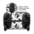 thumbnail image 4 of Daiia French Bulldog3 Luggage Cover, Thickened Washable Travel Luggage Covers, Elastic Unique Baggage Covers for 18-20 inch Luggage-Medium, 4 of 9