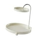 thumbnail image 2 of Estante de almacenamiento de 2 niveles, organizador de baño con rotación de 360 ​​grados, multiusos, para cocina Blanco, 2 of 9