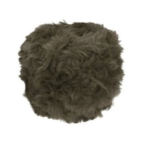 Uxcell 70yds Faux Fur Yarn,Fuzzy Yarn Crochet Fluffy Yarn Soft Chunky Polyester Plush Fur Eyelash,Dark Brown