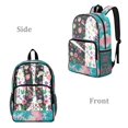 thumbnail image 2 of ZIATUBLES Clear Backpack Heavy Duty 17 Inch, Fabric & PVC Transparent Bag with Front & Side Pockets, See Through Backpack for School Work Security Travel, 2 of 7