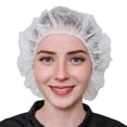 thumbnail image 2 of SAFEKO 1000 WHITE 24" Unisex Polypropylene Bouffant Caps - Case, 2 of 4