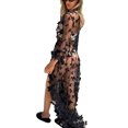 thumbnail image 3 of ITFABS Women Long Swimsuit Cover Up Open Front Butterfly Flowy Kimono Cardigan, 3 of 4