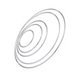 thumbnail image 4 of Large Metal Rings For Crafts Silver Round Dream Catcher Accessories Home Decor 5Set, 4 of 8