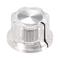 thumbnail image 1 of Uxcell Perilla de Control de Volumen de Potenciómetro de 6.4 mm para Efecto de Pedal, Transparente, 1 of 3