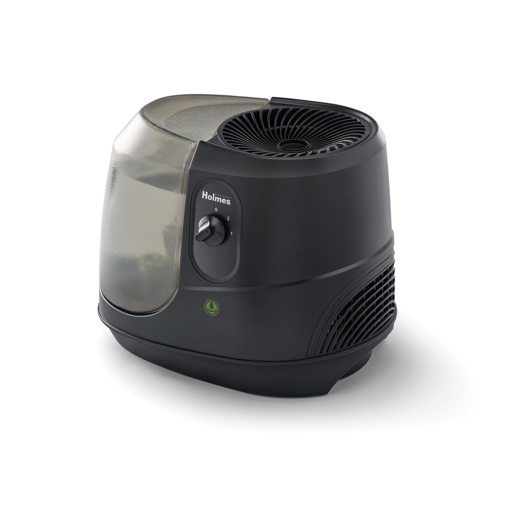Holmes Cool Mist Humidifier for Small Rooms, Black