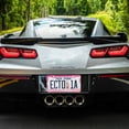 thumbnail image 5 of Aluminum License Plate Frame 2 Pack Car Exterior Accessory Car Tag Holder for Front Rear Plates Cars Decor Clouds and Pink Heart Shape, 5 of 7