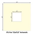 thumbnail image 2 of Off White Picture Frame Mat for 24x24 Frames - Fits 8x8 Photos - 25 Mats, 2 of 7