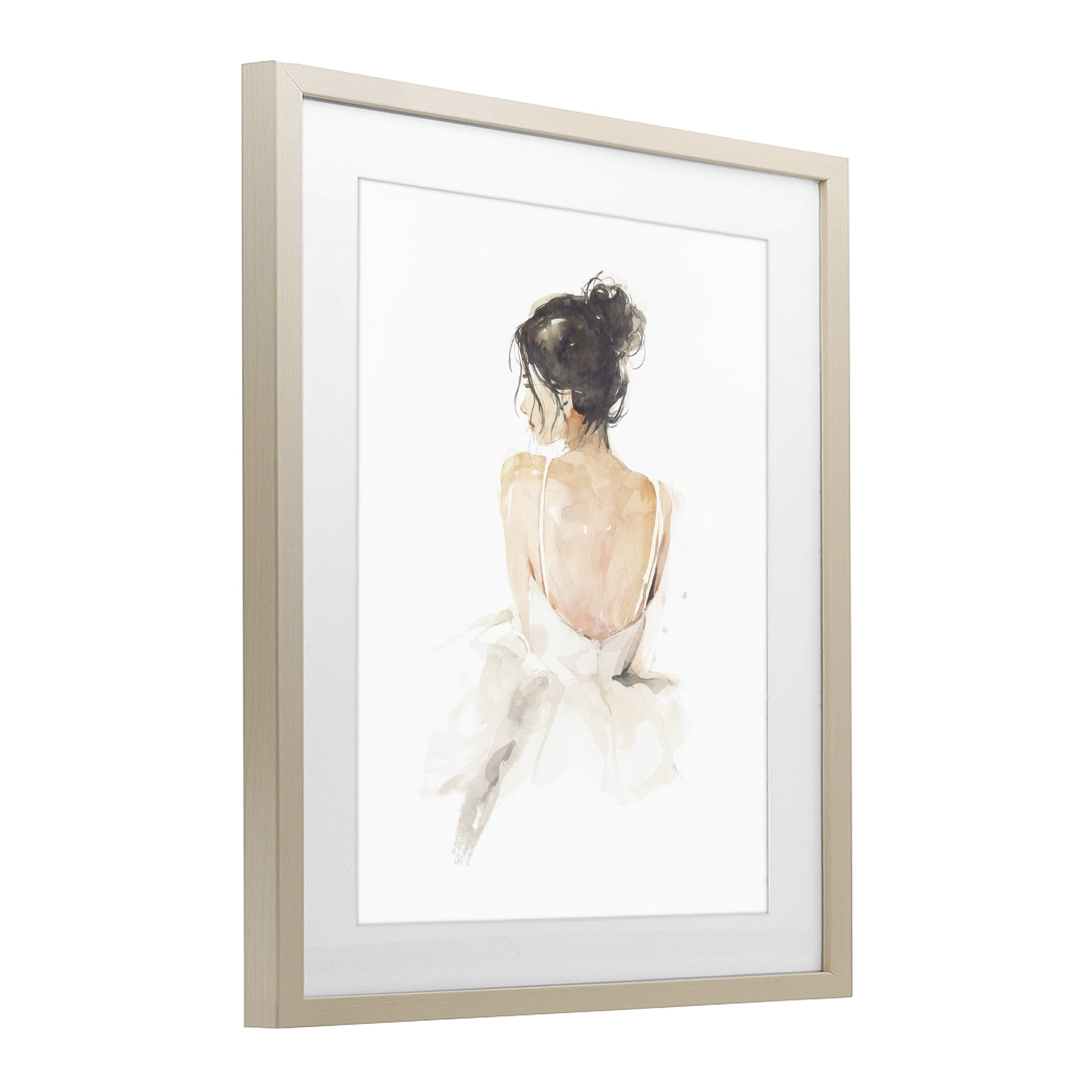 Stupell Industries Feminine Serenity Woman Birch Framed Print Under Glass, design by Svetlana Aleynikova