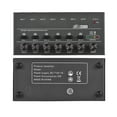 thumbnail image 4 of Ultra Low Noise 6 Channel Line Stereo Mixer 6 Input 1 Output Mono and Stereo Switching DC 5V Portable Mini Audio Mixer Microphone Guitar Bass Keyboard Mixers for Club Bar Stage Studio, 4 of 7