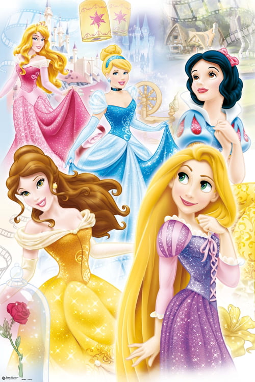 Disney Princess - Group Poster (24 x 36) - Walmart.com