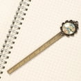 thumbnail image 3 of Map Bookmarks: Lace Bookmark in Antique Bronze - a Gift for Readers and Book Lovers, 3 of 5