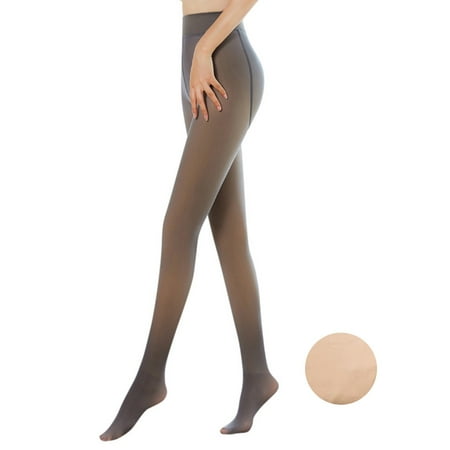 

Sorrowso Women Warm Fake Translucent Pantyhose Faux Fleece Lined Stockings Opaque Tights