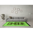 thumbnail image 3 of Ahgly Company Indoor Round Oriental Green Industrial Area Rugs, 3' Round, 3 of 4