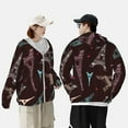 thumbnail image 3 of Rocae Eiffel Tower Print Breathable Sun Protection Hoodie Quick-Dry Lightweight Long Sleeve Hoodie Unisex Running Sports Shirt 3X-Large, 3 of 9