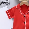 thumbnail image 6 of Gubotare Boys Summer Pajamas Shorts Set 2-Pieces Baby Pajama Sets with Cotton Snug Fit Pjs for Girls Boys Toddler Kids Supersoft & Stretchy 3T 4T (Red,3-4 Years), 6 of 7
