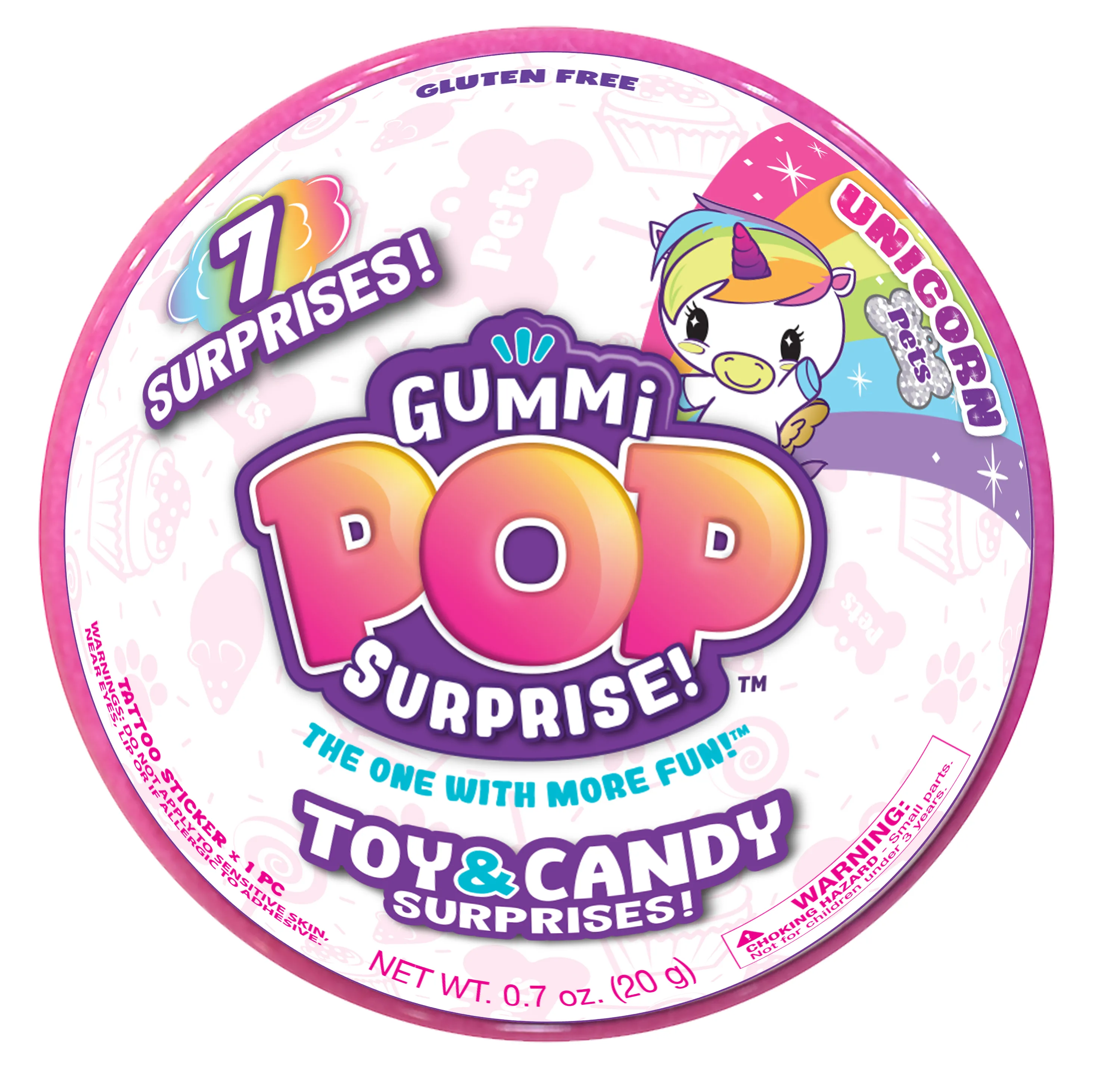 Gummi Pop Surprise Unicorn Pets Easter Pop, Peel, and Reveal 7 Toy