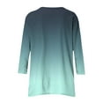 thumbnail image 4 of Womens Fall Tunic Tops, 3/4 Sleeve Shirts for Women Fashion Loose Fit Ombre Tie Dye V Neck T Shirts Dressy Blouses S-2XL, 4 of 5