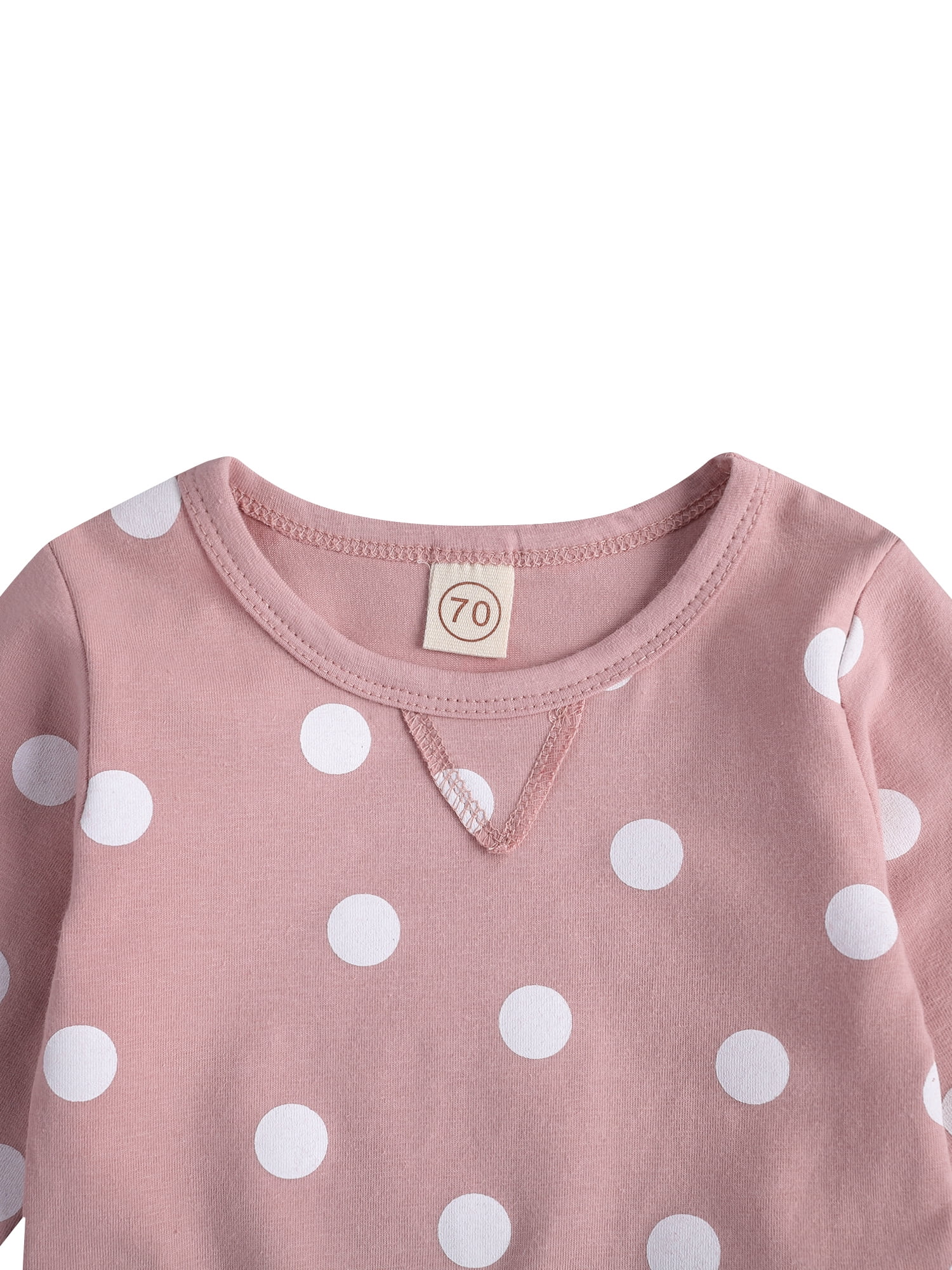 Izhansean by Izhansean Baby Girl Long Sleeve Sweatshirt & Pants Outfit Set 0-3 Months 2 Piece
