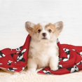 thumbnail image 4 of Naloa Bulldog Red Dog Blanket, 3 Sizes Cat Blanket for Indoor Cats Large Medium Small Dog Gifts-Medium, 4 of 8