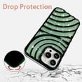 thumbnail image 4 of Compatible with iPhone 13 Pro Max Case 6.7 Inch, Cute 3D Design Planting Water Ripple Case, Bling Sparkle Case for Women Girls, Soft Silicone Shockproof Camera Protective Back Cover-Green, 4 of 13