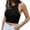 Black, variant on OKBOP Womens Tops Dressy Casual Sexy,Sexy Casual Sleeveless Solid Round Neck Ladies Crop Vest Fall Blouses Western Shirts for Women