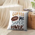 thumbnail image 4 of LALILO Throw Pillow Covers Coffee Decorative Lettering Letter Cushion Cover 18" x 18", 2 Pack, 4 of 6