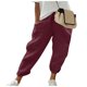 thumbnail image 3 of WILLBEST Pantalones Casuales para Mujer: Pantalones Anchos con Estampado de Moda, Cintura Elástica y Bolsillos para Un Uso Cómodo Hasta el Tobillo. Chica, 3 of 5
