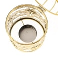 thumbnail image 2 of Electroplated Metal Birdcage Shape Tea Xmas Gift Metal Tealight Light Candle Holder E-Gold, 2 of 8