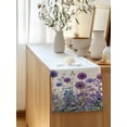 thumbnail image 5 of Table Runner 72 Inches Long for Kitchen Dining, Watercolor Floral Dresser Scarf Farmhouse, Dining Table Decorations for Wedding/Parties, Spring Garden Onion Flowers Lavender Plants 16 x 72 In, 5 of 8