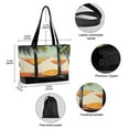 thumbnail image 2 of FORMRS Canvas Laptop Tote Bag for Women with 15.6" Computer Compartments Shoulder Handbag, Mid Century Glasses, 2 of 7