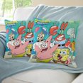 thumbnail image 3 of SpongeBob Fundas de almohada de terciopelo con tema, regalos de funda de almohada, decoración para el hogar, cojín de lanzar, regalo de cumpleaños para fans y parejas. 40cm x 40cm., 3 of 6