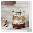 thumbnail image 2 of 2pc Miramar Bathroom Set Waste Basket & Tissue Cover Modern Classic Decor Stylish Unique Design Beautiful Multi Color Bathroom Accessories Set, 2 of 7