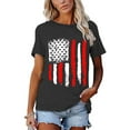 thumbnail image 5 of XCHQRTI Vintage 4th of July Women T-Shirt We The People 1776 Patriotic Graphic Tees Short Sleeve Casual Tshirt, 5 of 7
