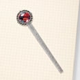 thumbnail image 4 of Coral Elegant Silver Lace-Edged Bookmark: Gift for Book Lovers and Readers, 4 of 5