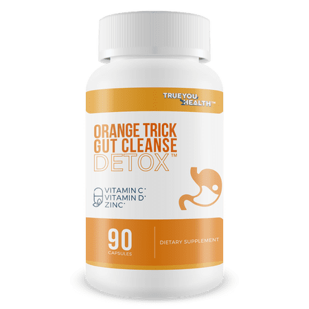 Orange Trick Gut Cleanse Detox - Our Best Bloat Blasting Colon Cleanse Detox Supplement - Advanced Herbal Colon Cleanse Formula - Slim Gut Cleanse to Reduce Bloating - Colon Cleanse Capsules
