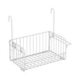 thumbnail image 1 of Cesta de almacenamiento colgante sobre la puerta del gabinete, cesta organizadora para fregadero blanco, 1 of 9