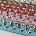 thumbnail image 4 of Adjustable Microfiber Leather Studded Dog Collars with a Squeak Ball Gift for, 4 of 5