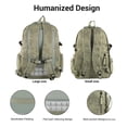 thumbnail image 3 of Forest Myth Backpack for Men and Women, Water Resistant College School Bag, Lightweight Travel Backpack, Large Size, Green, 3 of 8