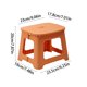 thumbnail image 3 of Folding Stool Small Plastic Portable Seat | Space Saving Foldable Design | Lightweight Compact Outdoor Home Office Use | Durable Safe Chamfered Edges | Blue Pink Red Orange | 1 Pc 23.5x20x19cm, 3 of 6