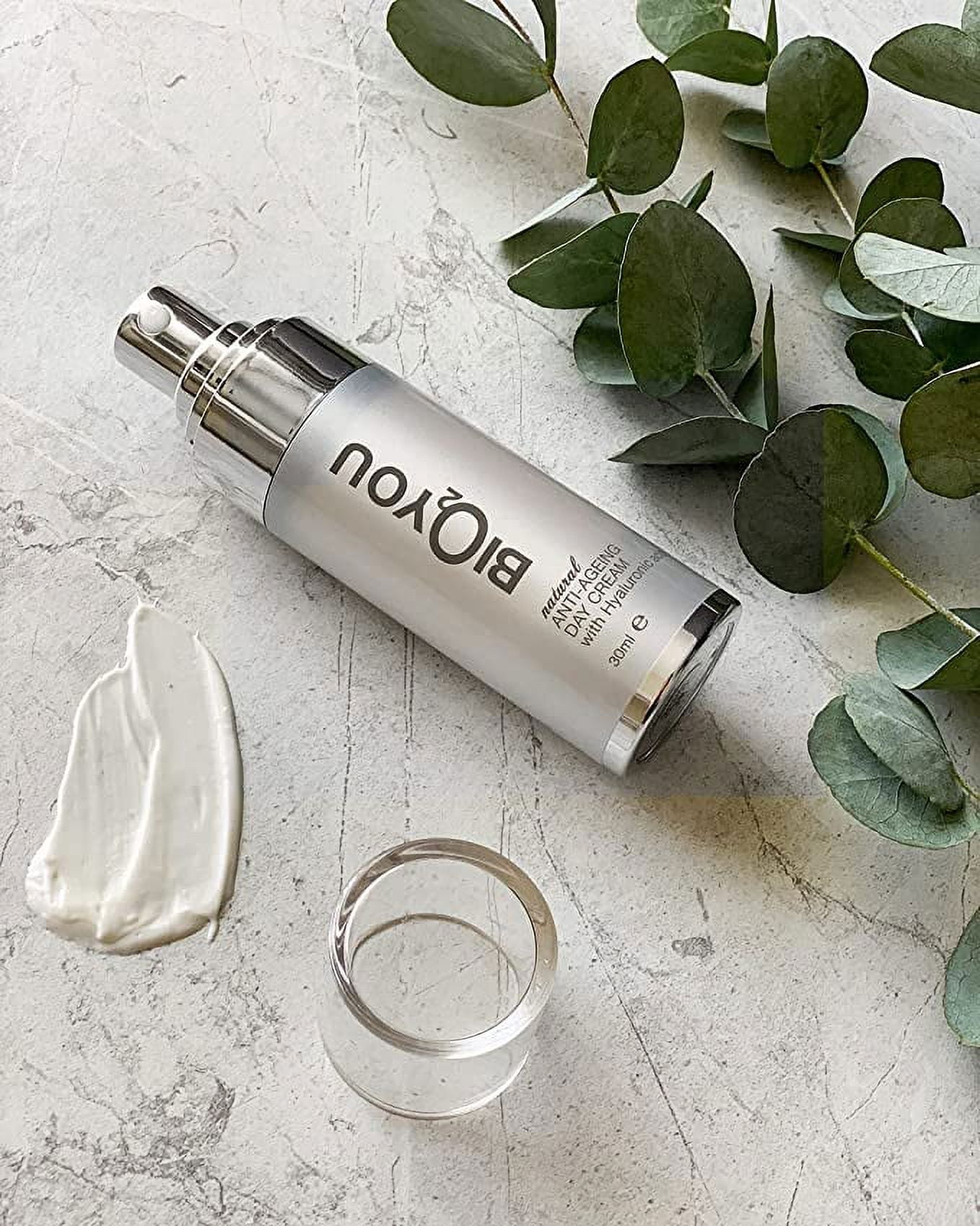Bio2You, Natural Anti-Ageing Day Cream, Increases Skin Elasticity and Stimulates Collagen Production, with Hyaluronic Acid, 50ml