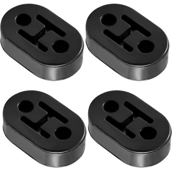 2Holes 0.47" Car Exhaust Tail Pipe Bracket Muffler Mount Bushing Insulator Shock Absorber Hanger -4PCS