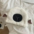 thumbnail image 4 of Baqcunre Beanies Hats Men, Women Winter Warm Windproof Hat Ski Riding Fleece Warmer Cute Cartoon Sheep Ear Hat Cute Cap for Women Girl, Beanie for Women, Baby Beanie, 4 of 5