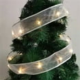 thumbnail image 1 of Boovnll Christmas LED Ribbon 6.6FT 20 LED Copper Wire Lace Bows String Lights Christmas Ribbon with Lights for Holiday Indoor Xmas Tree, Wedding, Party Decor, Christmas Decorations, 1 of 2