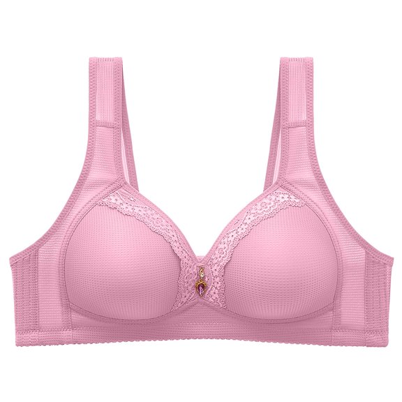 Utoimkio Clearance Plus Size Full Coverage Bras for Women No Underwire Wireless Bras for Women Comfort Breathable Everyday Bras