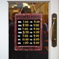 thumbnail image 2 of Excello Global Products Business Hours Hanging Chalkboard Rustic Decorative Erasable Chalk Boards for Restaurant Door Hangable Shabby Chic Wooden Sign - EGP-HD-0311, 2 of 4