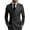 grey, variant on Men's Blue Geometric Textured Double-Breasted Blazer, Peak Lapel Slim Fit Suit Jacket for Business Meeting Client Negotiation & Professional Men Gifting