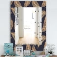 thumbnail image 2 of DESIGN ART Designart 'Feathers 17' Bohemian and Eclectic Mirror - Frameless Modern Printed Wall Mirror 27.6 in. wide x 39.4 in. high, 2 of 5